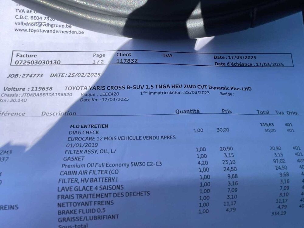 Toyota Yaris Cross 1.5i VVT-i Hybrid Dynamic Plus E-CVT